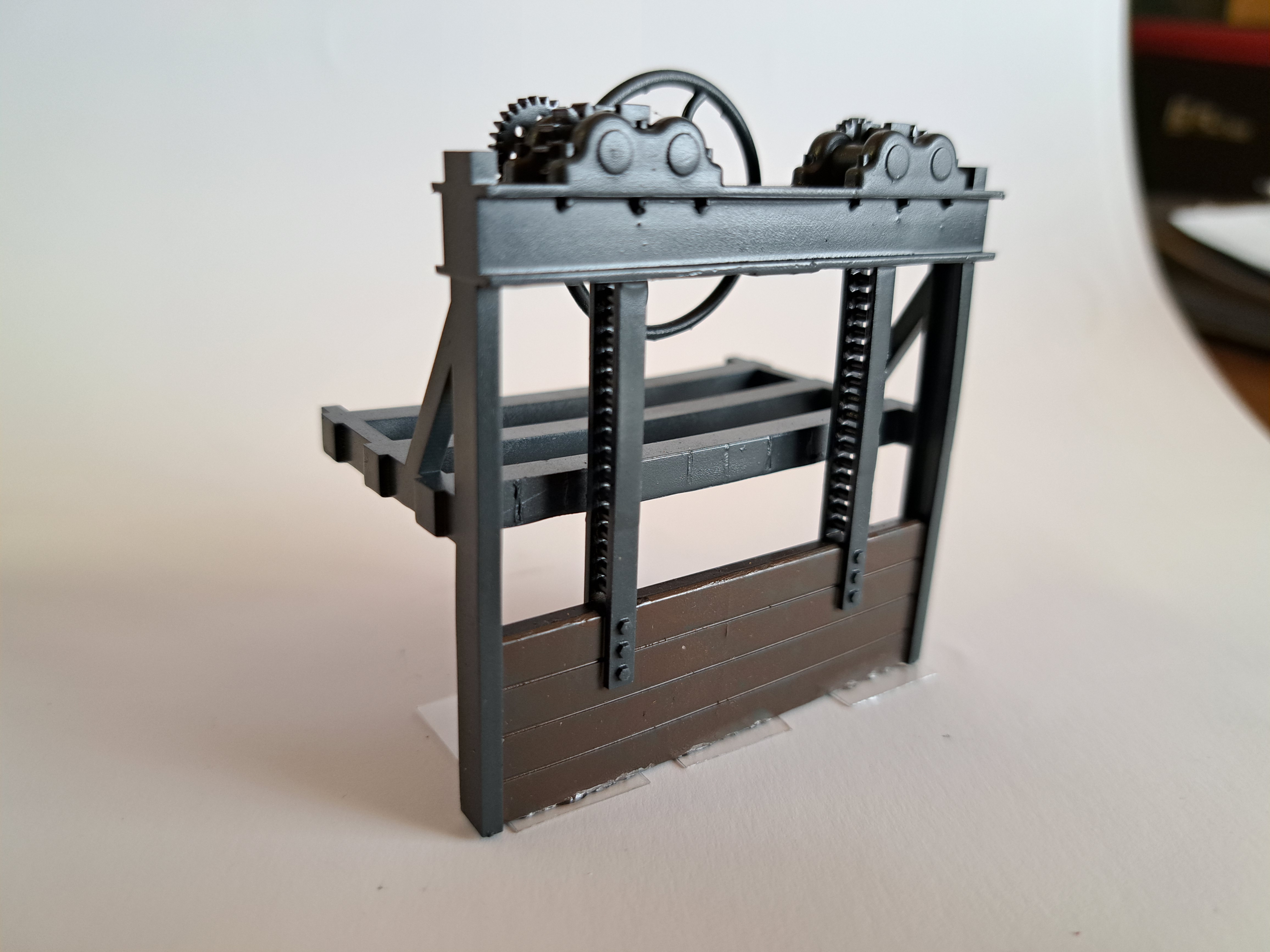 Wasserwehr, Rad mittig